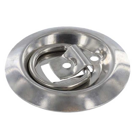 Us Cargo Control Flush Mount Stainless D Rings - Recessed Stainless Steel Rope Ring PF5SS